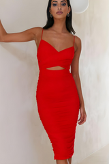 Gaelle Luxe Cutout Curve Bodycon Mesh Dress