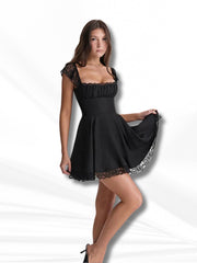 Eclipse Charm Bold Black Mini Dress