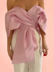 Frosted Blush Off Shoulder Top