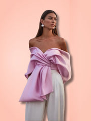 Frosted Blush Off Shoulder Top