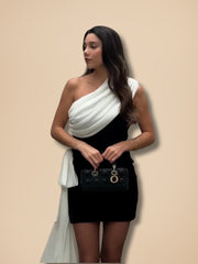 Midnight Flow One Shoulder Dress