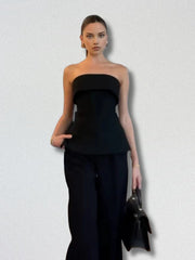 Midnight Tube Off Shoulder Co-ord Set