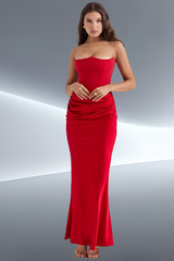 Red Temptation Maxi Dress