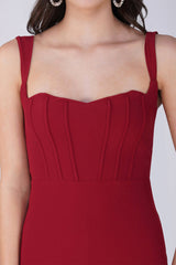 Sweetheart Neck Corset Bodycon Short Dress