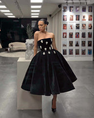 Starlit Affair Black Midi Stone Dress