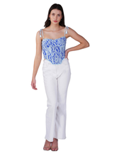 Helix Shoulder Tie Lace Corset Top